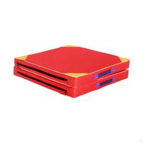 100cm X 50cm Storas Sulankstomas Sporto Salės Kilimėlis, Sulankstomas Per Pusę, Pilvo Pratimams, Aerobikai, Fitnesui raudona