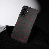 For Samsung A05S A06 A07 A15 A16 A17 A26 A36 A56 A35 A55 A53 A54 S23 S24 S25Ultra Cute Cartoon Cherry Lichee Pattern Phone Case Samsung A17 balta