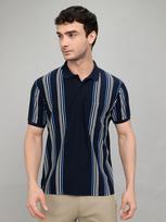 Monte Carlo Men Regular Fit Navy Blue Tshirt M tamsiai mėlyna spalva