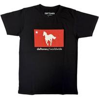 Official Deftones T Shirt Star & Pony Black Classic Rock Metal Band Licensed Tee S