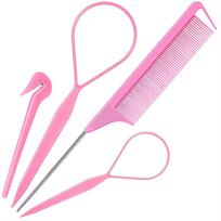 Hair Styling Tool Set Includes Tail Comb Loop Hair Pin Hair Bun Maker and Hair Stick for Professional Hairdressing and Daily Hair Care One Size