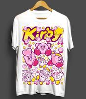 Kirby Tshirt Kirby Nintendo Retro Gaming Japan T Shirt Anime Shirt White S