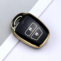 2/3/4 mygtukai Tinka Toyota Aqua Ractis Vitz Rav4 Hiace Land Cruiser 2010- Automobilio išmaniojo rakto dėklas Nuotolinio valdymo korpusas tvirtinimas Raktų žiedas gray