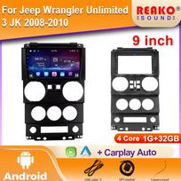 Android Car Radio Player For Jeep Wrangler Unlimited 3 JK 2008-2010 Rear Camera Bluetooth RDS 5G WIFI GPS Navigation 2din DVD 4 core 1GB+32GB carplay