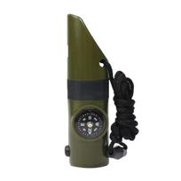 7 viename lauko SOS išgyvenimo švilpukas su kompaso termometro LED padidinimo įrankiais