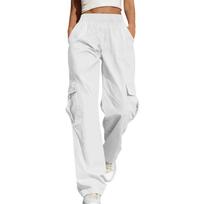 Cargo Pants for Women High Waist Baggy Parachute Trousers Loose Fit Streetwear with Multi Pocket Design XL balta