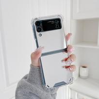 Applicable to Samsung Galaxy Z Flip 7 mobile phone case transparent folding screen zfold6 mirror 5 protective case anti-drop Z Flip 7