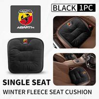 FZMVI1 Car Flannel Booster Pad Seat Cover Plush Winter Cushion Warm For Abarth FR FIAT 500 Doblo Tipo Panda Ducato Punto Stilo