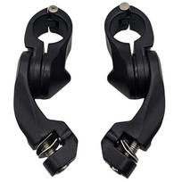 For Series Racer 32Mm 1-1/4  Footpegs Connector Bracket Engine Guard Motorcycle Replacement Parts Black juoda