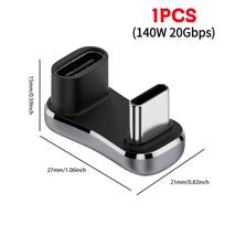 Type C/USB Female To Type C Male Adapter 140W 20Gbps Charger Connector USB3.1 10Gbps 4K 60Hz for Mobile Phone Keyboard Mouse