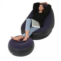 Garden Outdoor Household New Thickened Inflatable Lazy Sofa With Footstool Leisure Sofa Lounge Chair Portable Storage Air Chair
