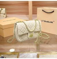 Xiaoxiangfeng Lingge Chain Bag, Women's New High End Fashion, Popular Crossbody Bag This Year balta