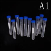 10X 10 ml plastikinis centrifugos mėgintuvėlis, flakonas, konteineris, savaime stovintis, su užsukamu dangteliu