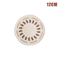 Nordic Style Printed Cotton Woven Heat Insulation Pad Dining Dish Bowl Mat Casserole Mat Tea Coaster Pot Anti-Scalding Table Mat beige