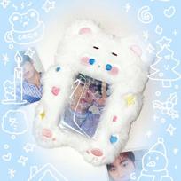 Animacinis kortelių laikiklis raktų pakabukas Mielas stabas nuotraukų kortelės laikiklis pakabukas Kpop nuotraukų kortelės dėklas Apsauginis dėklas Kawaii kortelės dangtelis
