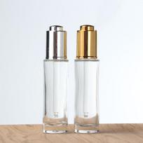 30ml Tubes Dropper Glass Aromatherapy Liquid Essential Massage Oil Pipette Travel Empty Refillable Bottles Cosmetic Containers gold