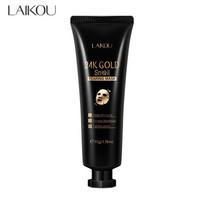 24K Gold Snail Collagen Peel Off Mask Reduce Blackheads Deep Cleaning Oil-Control Shrink Pores Hydrating Smooth Face Skin Care black