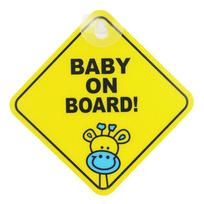 Baby On Board BABY IN CAR PVC Stickers Safety Reflective Tuning Cartoon Window Decals Automobiles Personalized Ornaments