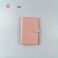 100-Sheet Portable Banknote and Coin Collection Album with Protective Bag rožinė