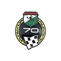 GFQKA1 Fiat Abarth 70-mečio metalinis ženklelis Automobilio priekinės grotelės emblema Galinės bagažinės lipdukas 500 595 695 124 Panda Punto Ducato Doblo