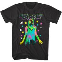 Carrie Stars Paint Splatter Men T Shirt Horror Movie Merch Possessed Evil Top XXXL
