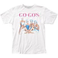 The GoGos Beauty And The Beat Mens T-shirt Rock And Roll Classic Tee New White L