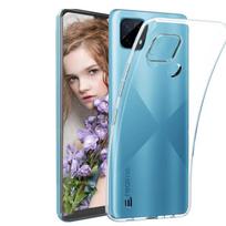 Telefono dėklas skirtas OPPO Realme C21Y 6,5 colio minkštas silikoninis skaidrus, atsparus smūgiams Realme C21Y gryna