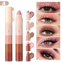 Multi Purpose Eyeshadow Stick Set, 5in1 Eyeshadow Stick Pearlescent 5 Kit For Cheeks And Lip Gloss,4g One Size