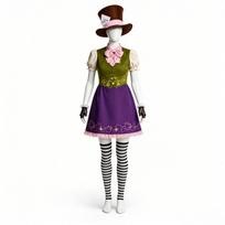 Alisos Stebuklų šalyje kostiumai Mad Hatters suknelių rinkinys Helovino orgijų vakarėlio Cosplay kostiumai XS