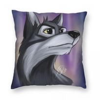 Balto Alaskan Husky Rogės Kvadratinė Pagalvės Užvalkalas Poliesteris Linas Aksomo Raštas Užtrauktukas Dekoracija Pagalvės Dėklas Lovos Pagalvėlės Užvalkalas x 60x60cm gray