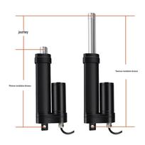 12V/24V nuolatinės srovės elektrinis linijinis pavara, 50 mm eiga, 1200 N apkrova, IP67 atsparus vandeniui lauko lango atidarytuvas 12V 25MM/S 350N