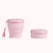180ml foldable water cup, silicone foldable travel cup - silicone foldable camping cup with lid - suitable for travel, camping,