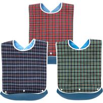 3Pcs Adult Waterproof Adult Mealtime Bib Cloth Protector Disability Aid Apron With Crumb Catcher for Elderly Patient Bedridden