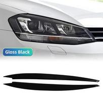 For Volkswagen VW GOLF 7 Golf7 MK7 GTI 2Pcs Car Headlight Head Lamp Eyebrow Headlight Cover Trim Sticker Accessories