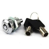 Užraktas su atsarginiais raktais Atsarginio rakto užraktas Vamzdinis stūmimo užraktas Aukščiausios kokybės cinko lydinio Saugus mechanizmas Patogus rakto dizainas black
