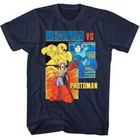 MegaMan versus Protoman Men T Shirt L