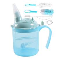 300ML Dysphagia Cup for Adults Elderly Anti Choking Spill Proof Drinking Cup with Straw Water Control Mug for Hospital Home Care
