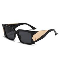 Box Sunglasses Md Same Glasses Personalized Wide Leg Metal Sunglasses Men And Women