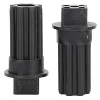 2 PCS Meat Grinder Screw Coupling Black Plastic Quick Installation Meat Grinder Screw Coupling