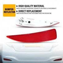 For 2012-2014 Toyota Yaris 52163-52100 2X OE-Spec Red Lens Rear Bumper Reflector