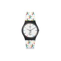 SWATCH Men 34mm White Watch GZ317 GZ317 White gray