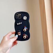 Niche ins cute cartoon puppy for iPhone15promax Apple 14 mobile phone case 12/13 three-dimensional 11 X/xs(without packaging)