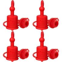 ISO5675 Hydraulic Quick Coupler Dust Cap Set 4 Pairs Male Female Rubber Cap for Tractor Agricultural Machinery 1percent4