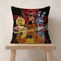 Fnaf Five Nights At Freddys M Pillowcase Toon Gift Cushion Cover Bedroom Home Sofa Chair Seat Decor Pillow Case Peach skin 18*18(CM)-1Pcs