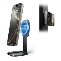 Oatsbasf Foldable Magnetic Phone Stand Holder for Desk Adjustable Portable Mobile Phone Holder Stand for iPhone Samsung Xiaomi