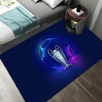 3D Futbolo Spausdinimo Kilimas Miegamojo Dekoravimo Kilimas Namų Svetainės Dekoravimas Virtuvės Kilimėlis Žaidimas Tėvai-Vaikai Futbolo Grindų Kilimas 50x80cm20x31inch