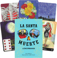 KNYGA Schiffer Publishing La Santa Muerte Lenormand Taro kortos
