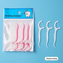 20/50Pcs Disposable Interdental Brush Dental Floss Pick Dental Floss Toothpicks Teeth Stick Tooth Cleaning