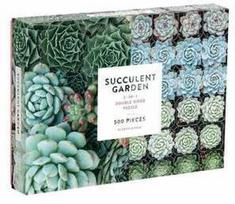 Dėlionė Galison Succulent Garden 2-Sided 500 Piece Puzzle