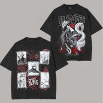 Dandadan Evil Eye Graphic T-shirt Men Washed Oversized Y2k Hip Hop Cotton Short Sleeve Clothing Casual Loose High Quality Female Male Tee Shirt L